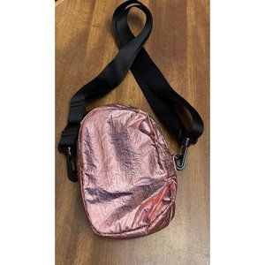 Wild Fable Rose Pink Metallic Parachute Crossbody Cellphone Purse